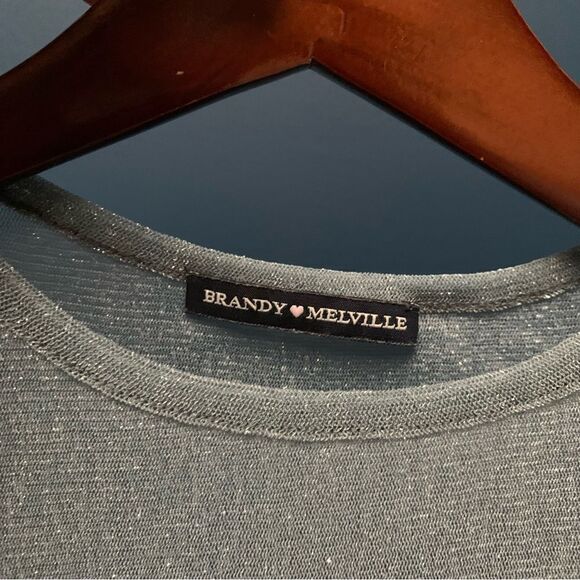 Brandy Melville Shear Crop Top - Picture 2 of 3